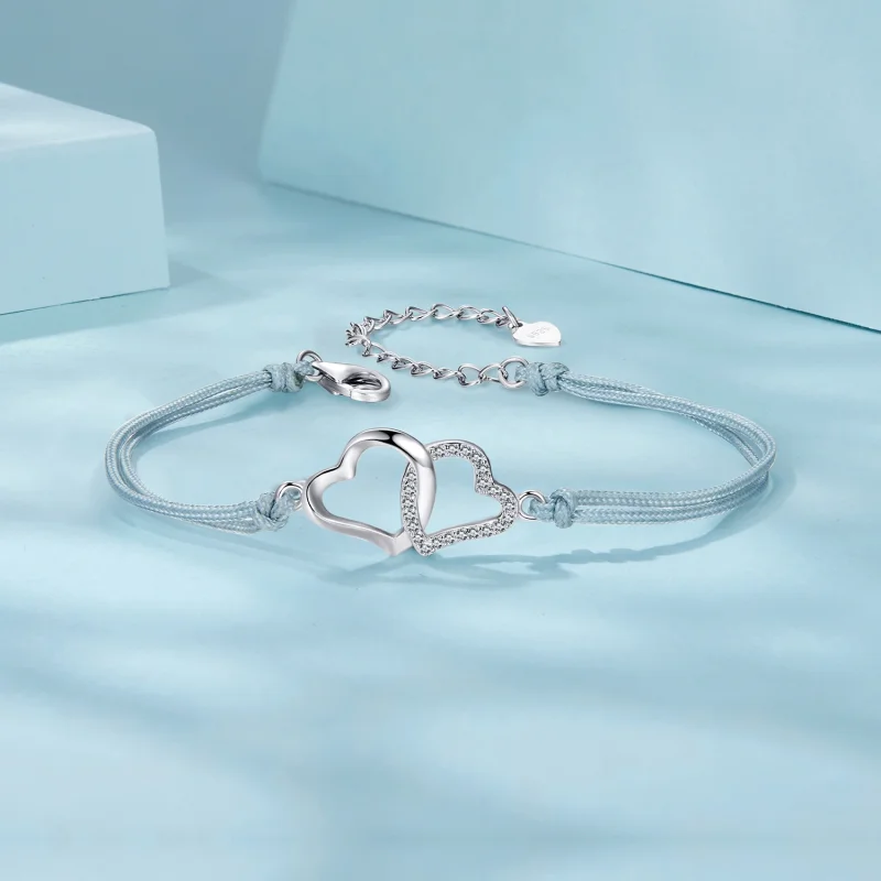 (Bild für) PANDORA Style Verflechte Herzen Armband - SCB274 - Ansicht 3
