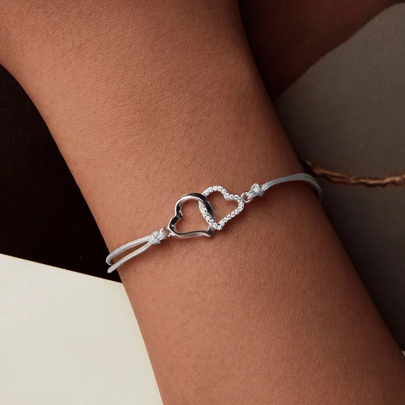 (Bild für) PANDORA Style Verflechte Herzen Armband - SCB274 - Ansicht 8