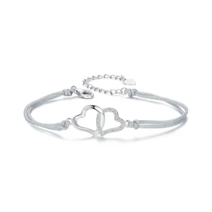 (Bild für) PANDORA Style Verflechte Herzen Armband - SCB274