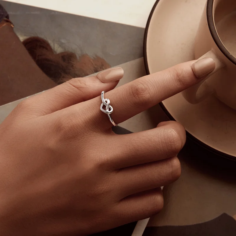 (Bild für) PANDORA Style Verwirrtes Herz Offener Ring - BSR565-E - Ansicht 5