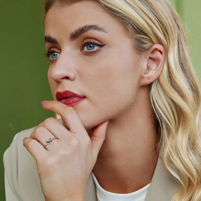 (Bild für) PANDORA Style Verwirrtes Herz Offener Ring - BSR565-E - Ansicht 7