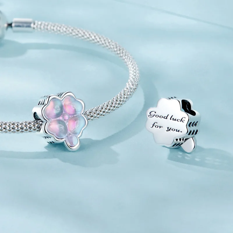 (Bild für) PANDORA Style Vierblättriges Kleeblatt Anhänger - SCC2780 - Ansicht 4