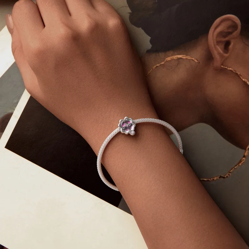 (Bild für) PANDORA Style Vierblättriges Kleeblatt Anhänger - SCC2780 - Ansicht 6