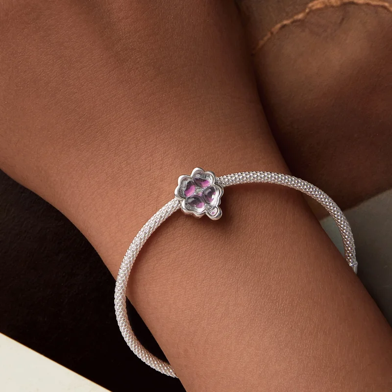 (Bild für) PANDORA Style Vierblättriges Kleeblatt Anhänger - SCC2780 - Ansicht 7