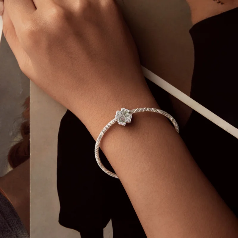 (Bild für) PANDORA Style Vierblättriges Kleeblatt Anhänger - SCC2803 - Ansicht 6