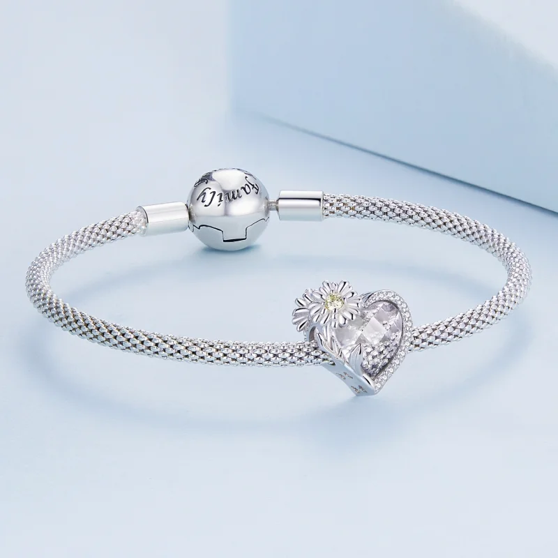 (Bild für) PANDORA Stil April Geburtsstein Herz-Anhänger - BSC660-4 - Ansicht 4