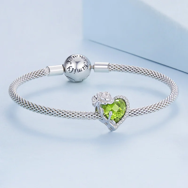 (Bild für) PANDORA Stil August Geburtsstein Herz-Anhänger - BSC660-8 - Ansicht 4