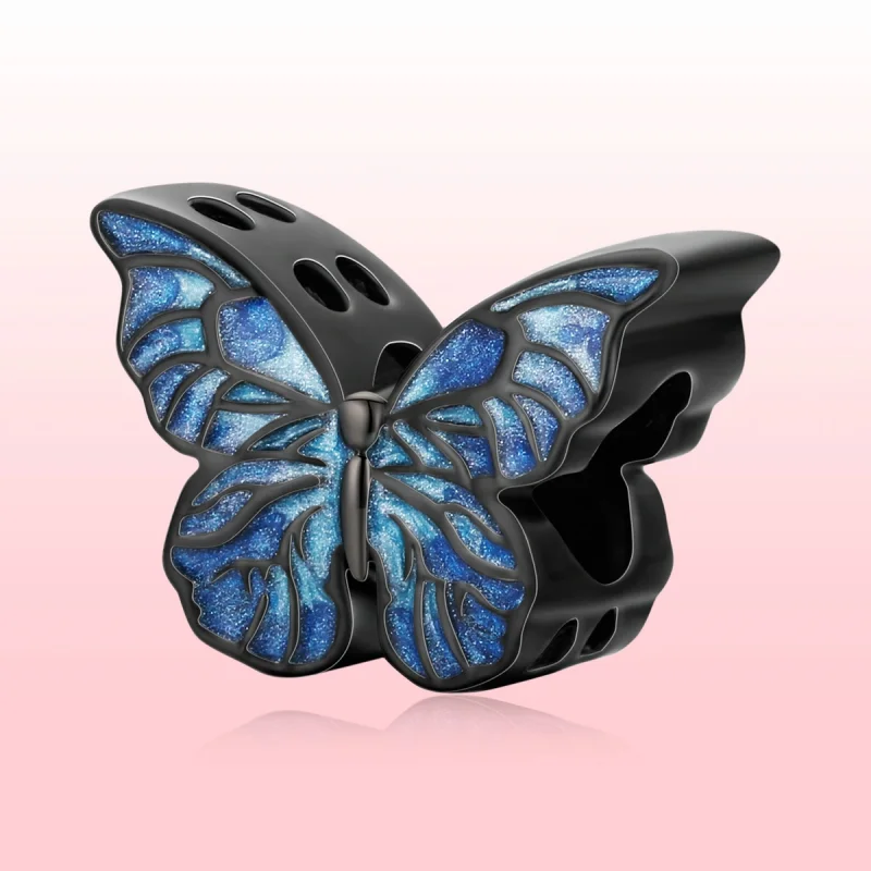 (Bild für) PANDORA Stil Dunkler Schmetterling Charm - BSC550 - Ansicht 4
