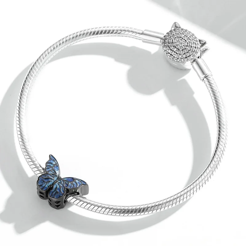 (Bild für) PANDORA Stil Dunkler Schmetterling Charm - BSC550 - Ansicht 6