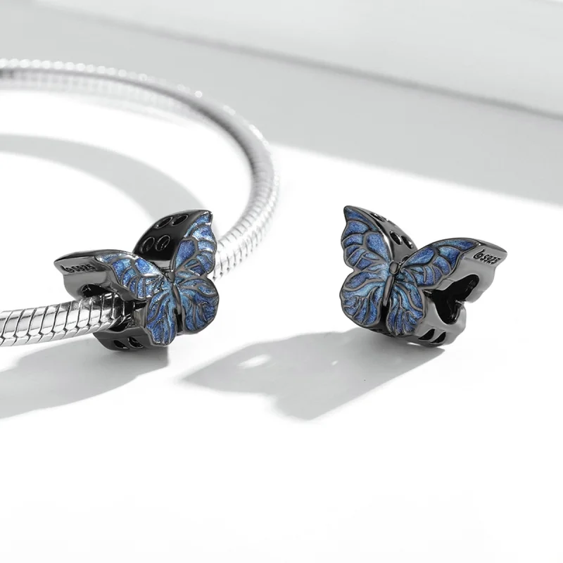 (Bild für) PANDORA Stil Dunkler Schmetterling Charm - BSC550 - Ansicht 7