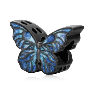 (Bild für) PANDORA Stil Dunkler Schmetterling Charm - BSC550