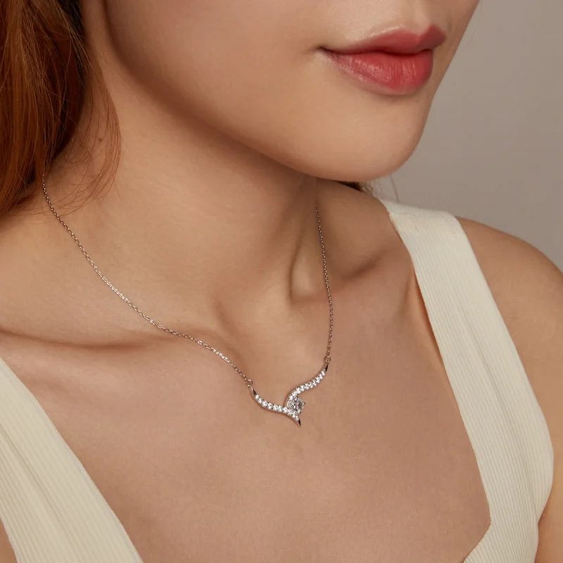 (Bild für) PANDORA Stil Einfache Linie Halskette - BSN400 - Ansicht 8