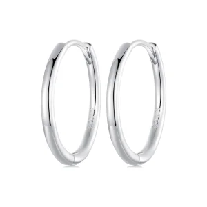 (Bild für) PANDORA Stil Einfache Sterlingsilber-Ohrringe - SCE1772-L