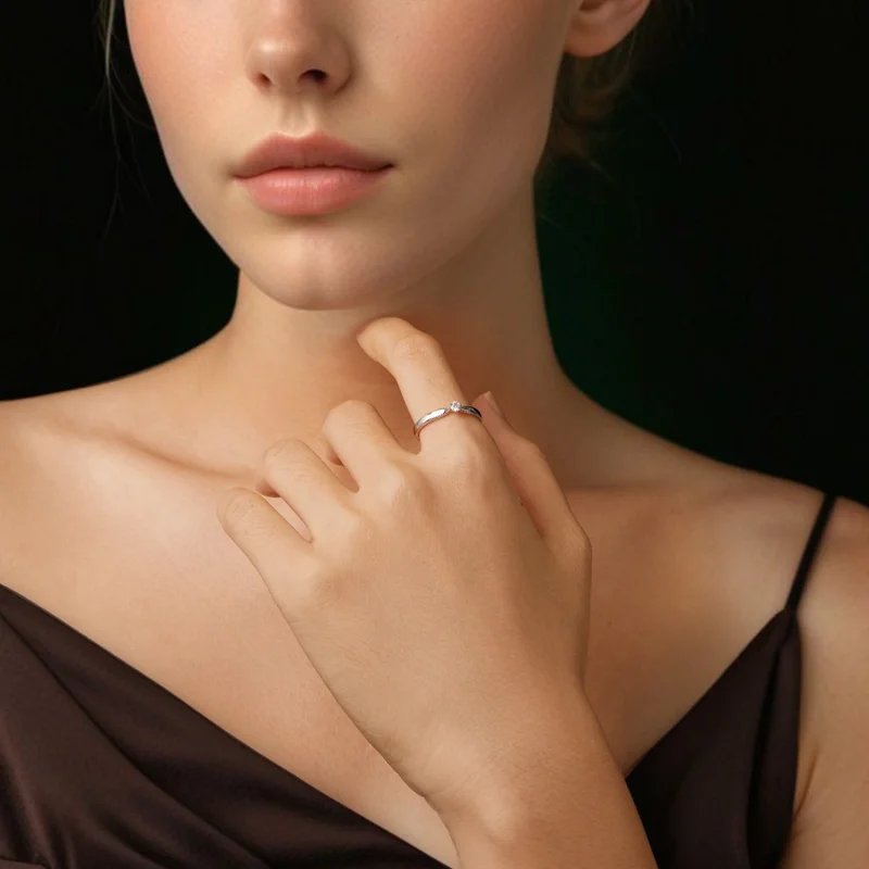 (Bild für) PANDORA Stil Exquisites funkelnder Ring (ein Zertifikat) - MSR062 - Ansicht 6