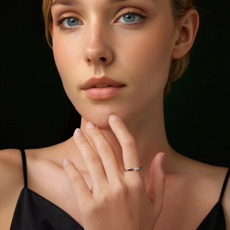 (Bild für) PANDORA Stil Exquisites funkelnder Ring (ein Zertifikat) - MSR062 - Ansicht 7