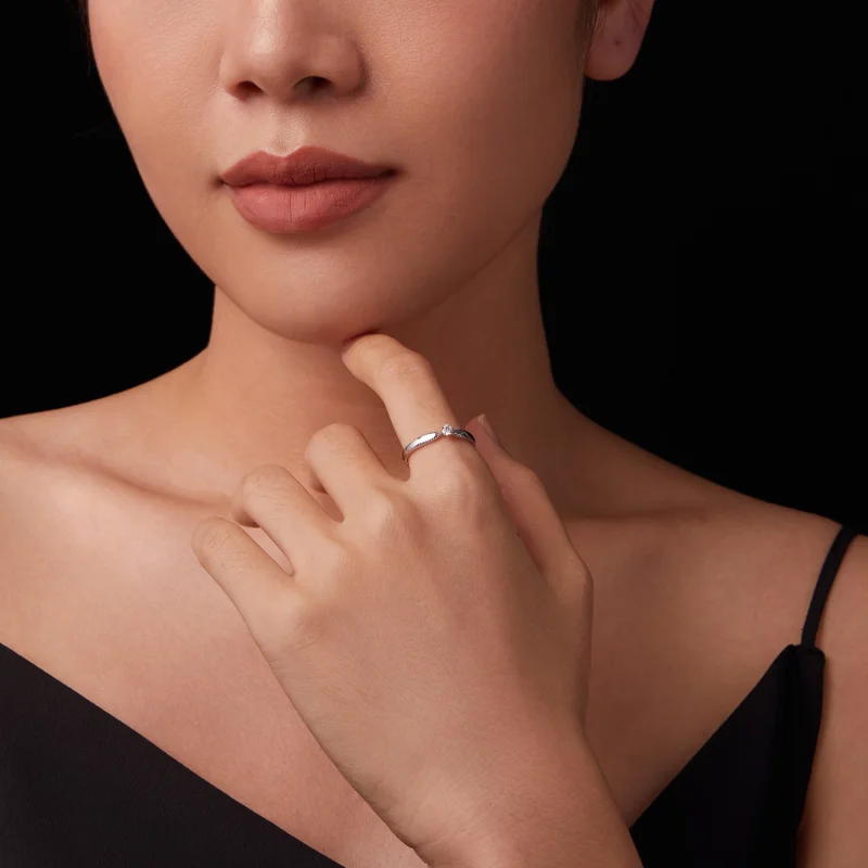 (Bild für) PANDORA Stil Exquisites funkelnder Ring (ein Zertifikat) - MSR062 - Ansicht 9