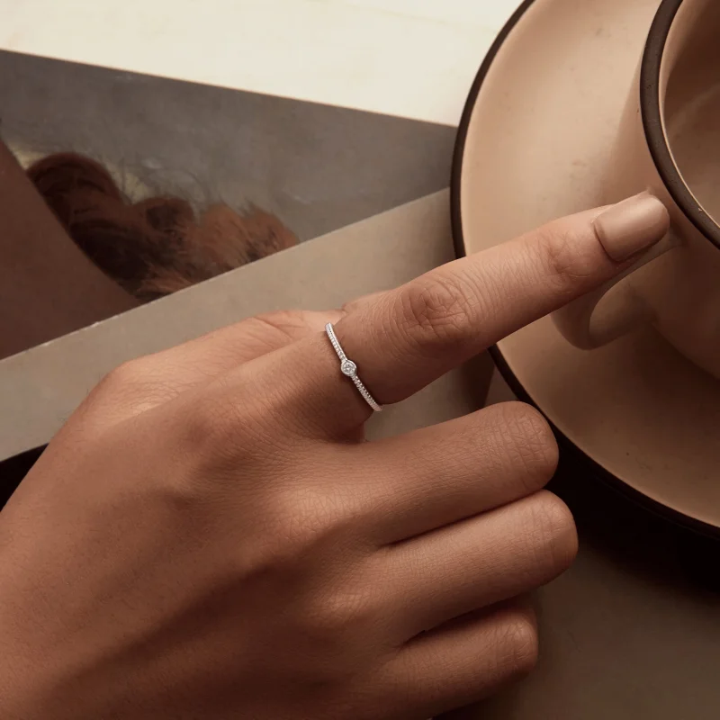 (Bild für) PANDORA Stil Exquisites kleiner Einzelfingering - BSR577 - Ansicht 5