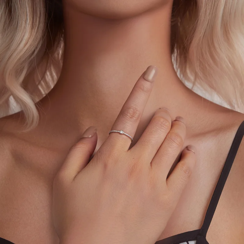 (Bild für) PANDORA Stil Exquisites kleiner Einzelfingering - BSR577 - Ansicht 6