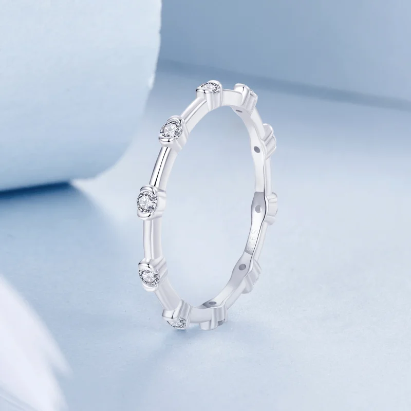 (Bild für) PANDORA Stil Exquisites kleiner Einzelfingerring - BSR576 - Ansicht 2