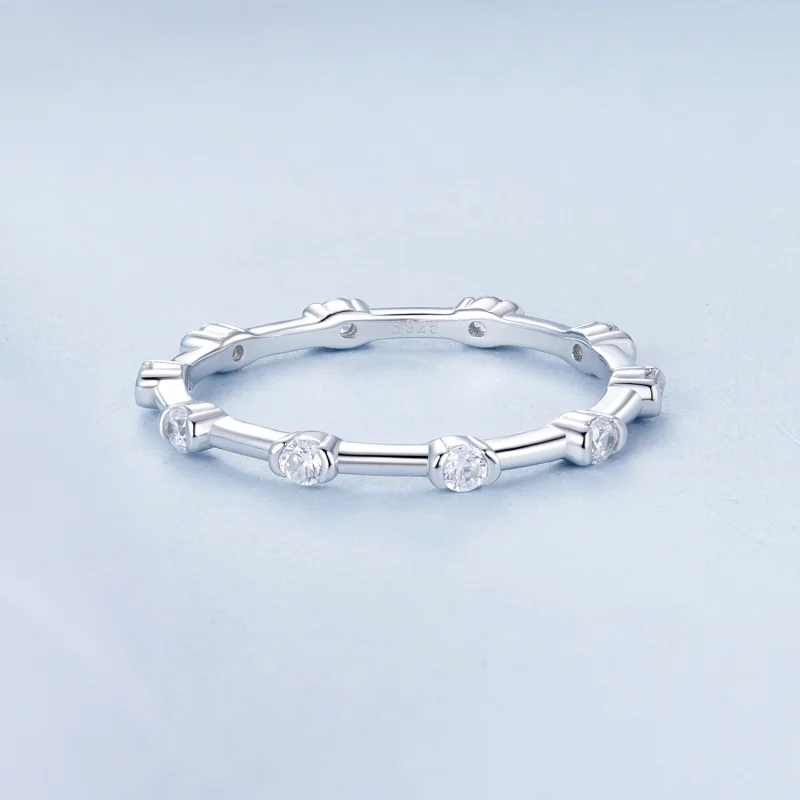 (Bild für) PANDORA Stil Exquisites kleiner Einzelfingerring - BSR576 - Ansicht 3