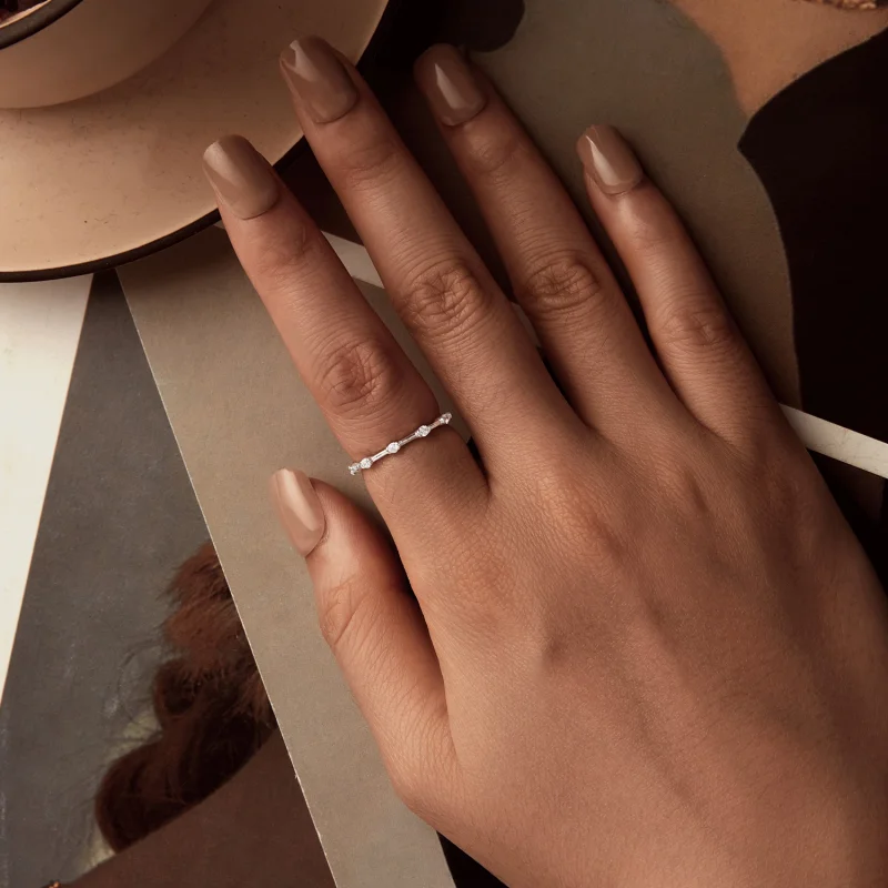 (Bild für) PANDORA Stil Exquisites kleiner Einzelfingerring - BSR576 - Ansicht 4