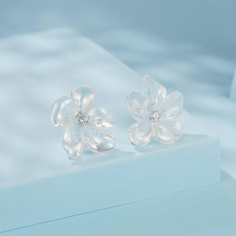 (Bild für) PANDORA Stil Frische Blumen Ohrringe - SCE1804 - Ansicht 2