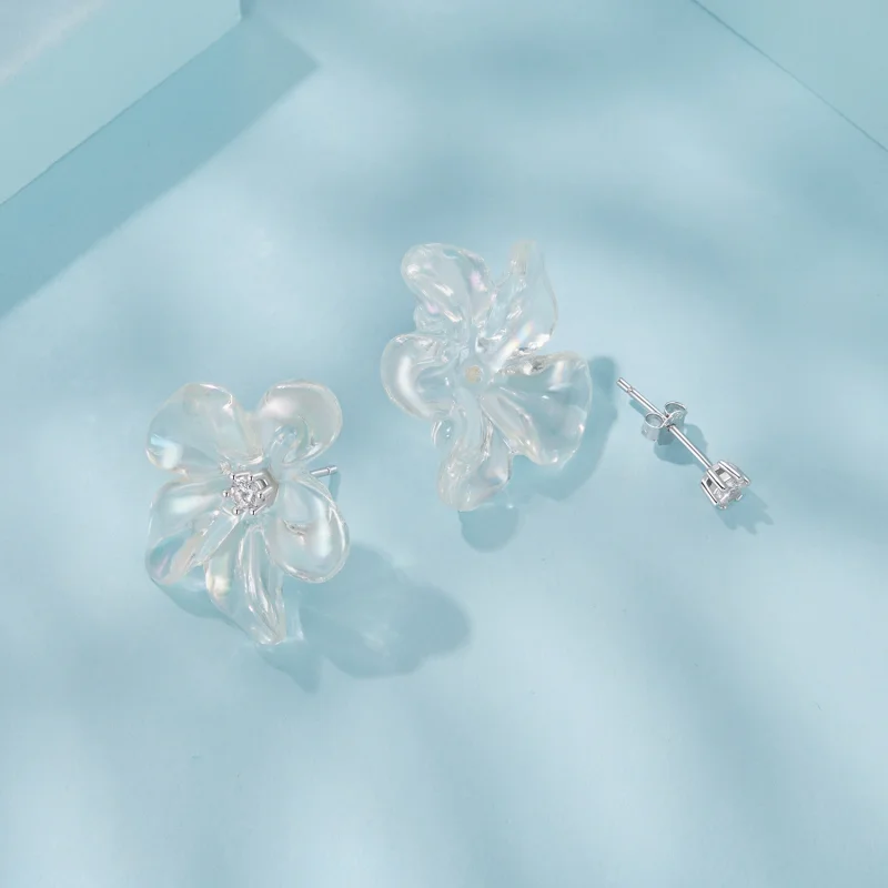 (Bild für) PANDORA Stil Frische Blumen Ohrringe - SCE1804 - Ansicht 3