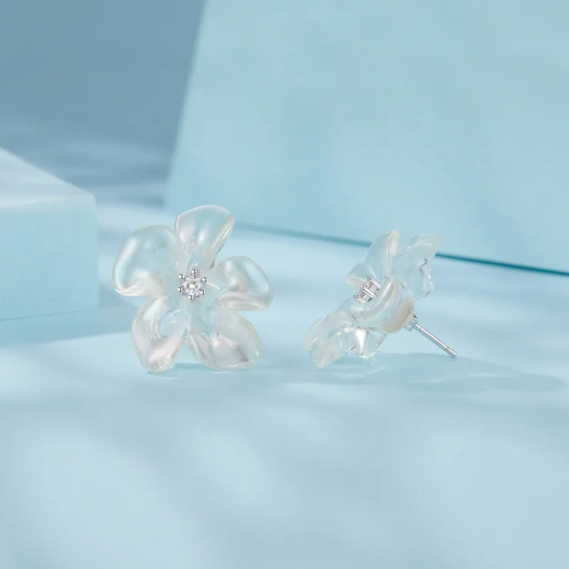 (Bild für) PANDORA Stil Frische Blumen Ohrringe - SCE1804 - Ansicht 4
