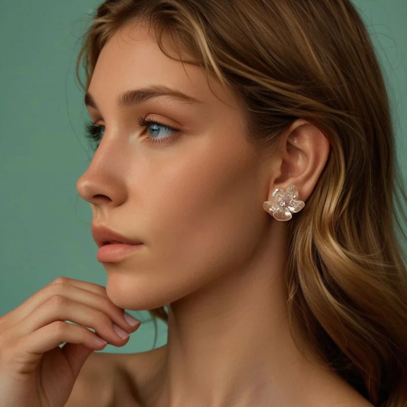 (Bild für) PANDORA Stil Frische Blumen Ohrringe - SCE1804 - Ansicht 8