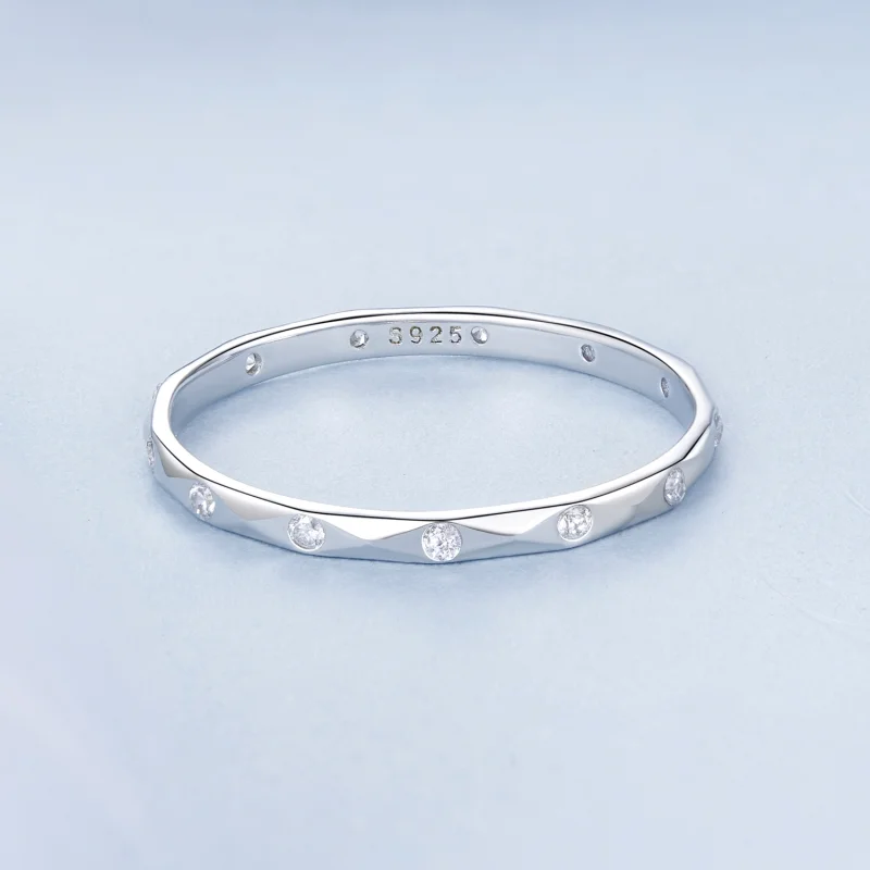 (Bild für) PANDORA Stil Funkelnder Diamant kleiner Einzelfingering - BSR578 - Ansicht 3