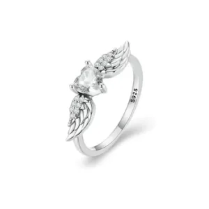 (Bild für) PANDORA Stil Herz-Flügel Ring - SCR874-6WH