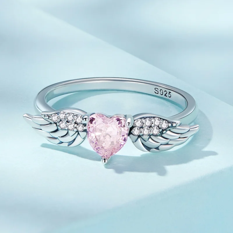 (Bild für) PANDORA Stil Herz-Flügel Ring - SCR874 - Ansicht 8