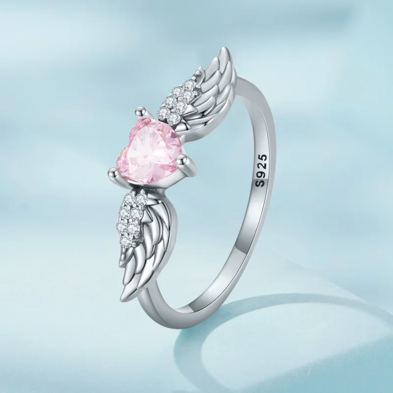 (Bild für) PANDORA Stil Herz-Flügel Ring - SCR874 - Ansicht 16