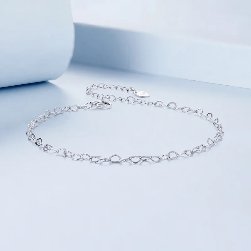 (Bild für) PANDORA Stil Herz Fußkette - BST007 - Ansicht 3