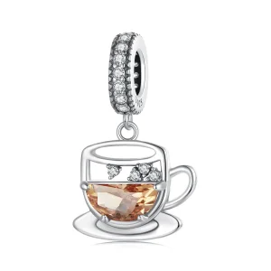 (Bild für) PANDORA Stil Interessanter Kaffee-Anhänger - SCC2842