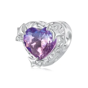 (Bild für) PANDORA Stil Lila-Rosa Farbverlauf Herz Charm - SCC2824