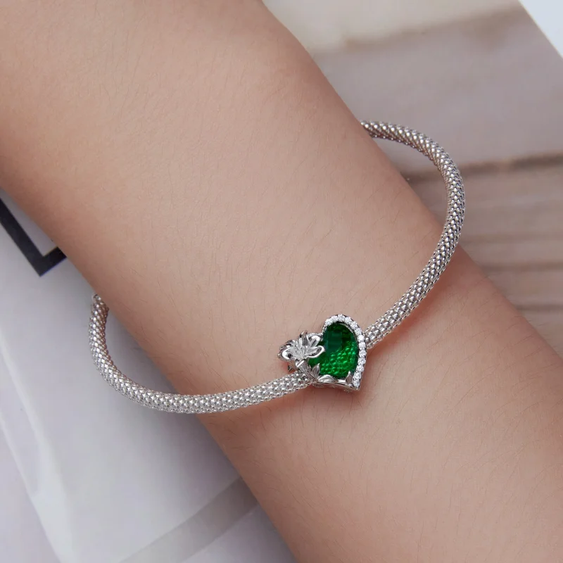 (Bild für) PANDORA Stil Mai Edelstein Herz-Anhänger - BSC660-5 - Ansicht 6