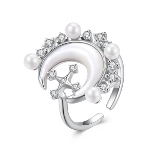 (Bild für) PANDORA Stil Mondsichel offener Ring - YIR243-E