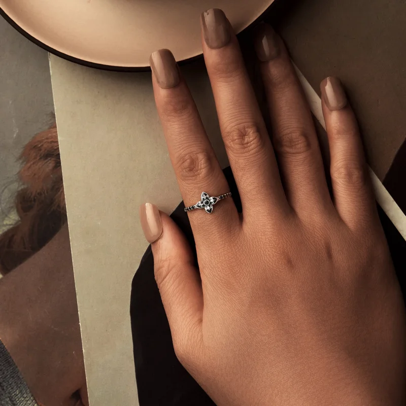 (Bild für) PANDORA Stil Nachtblume Ring - SCR1075 - Ansicht 6