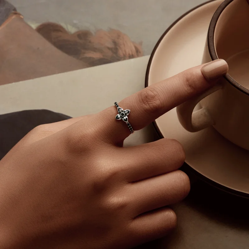 (Bild für) PANDORA Stil Nachtblume Ring - SCR1075 - Ansicht 7