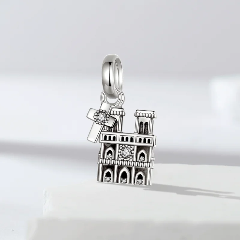 (Bild für) PANDORA Stil Notre-Dame de Paris Anhänger - SCC2873 - Ansicht 2