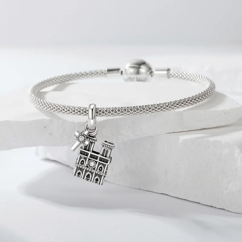 (Bild für) PANDORA Stil Notre-Dame de Paris Anhänger - SCC2873 - Ansicht 4