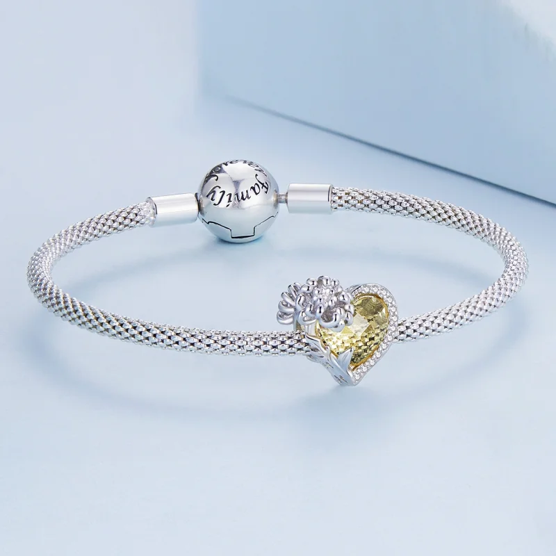 (Bild für) PANDORA Stil November-Geburtsstein-Herzanhänger - BSC660-11 - Ansicht 4