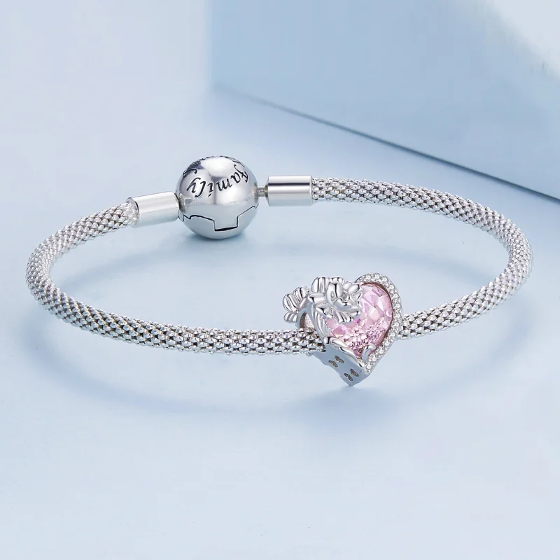 (Bild für) PANDORA Stil Oktober Geburtsstein Herz-Anhänger - BSC660-10 - Ansicht 4