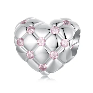 (Bild für) PANDORA Stil Pink Diamond Herz Perlen - BSC1054