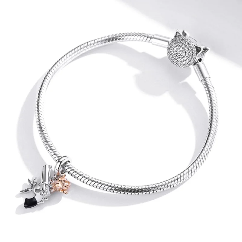 (Bild für) PANDORA Stil Rosenpistolen-Anhänger - BSC470 - Ansicht 5