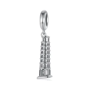 (Bild für) PANDORA Stil Schiefer Turm von Pisa Anhänger - SCC2876