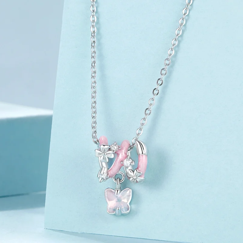 (Bild für) PANDORA Stil Schmetterling Liebe Blume Perlen - SCC2828 - Ansicht 3
