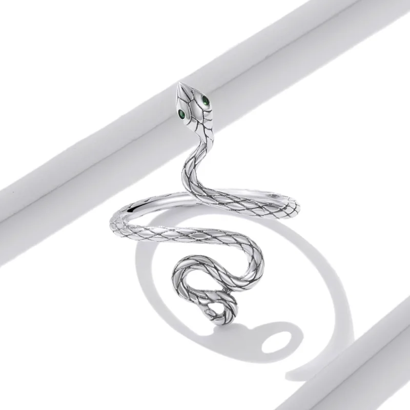 (Bild für) PANDORA Stil Silber Schlangen Offener Ring - BSR199 - Ansicht 2