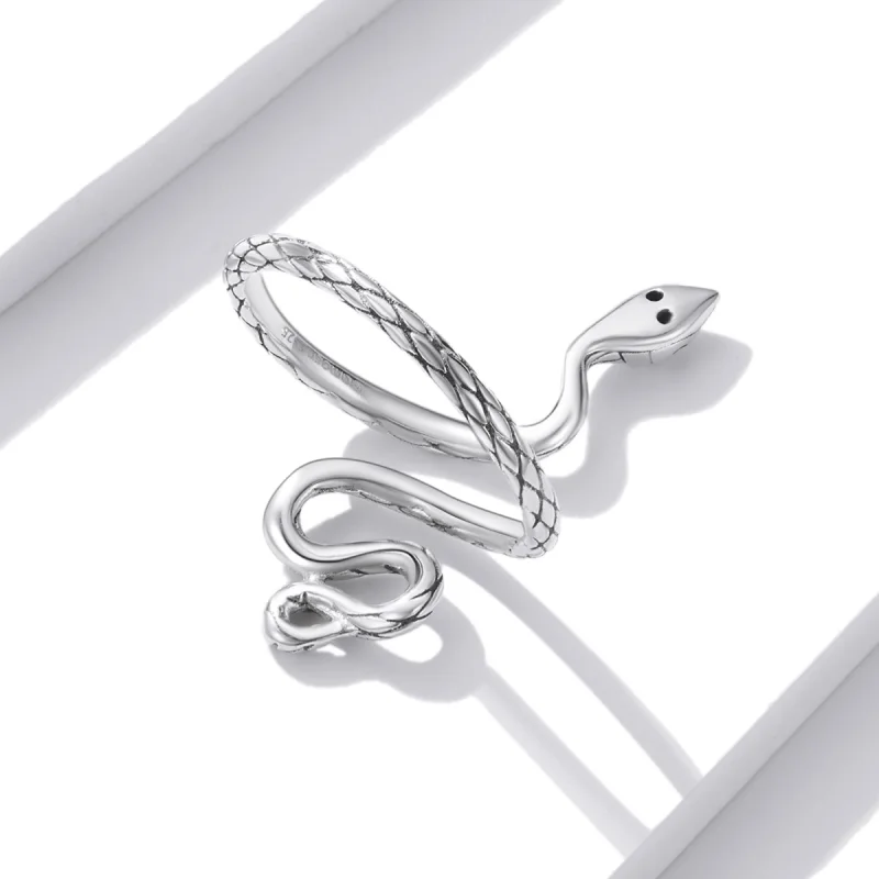 (Bild für) PANDORA Stil Silber Schlangen Offener Ring - BSR199 - Ansicht 4